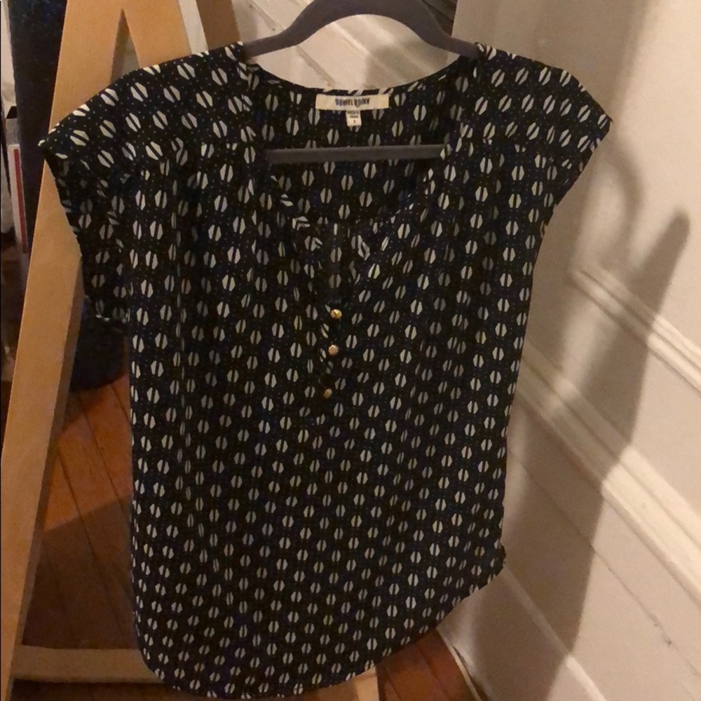 Patterned Silky Blouse